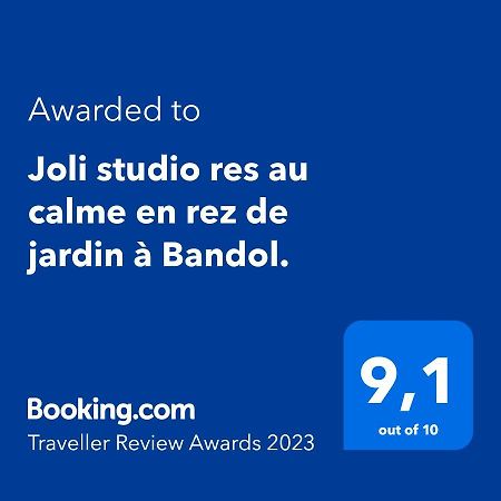 Joli studio res au calme en rez de jardin à Bandol. Esterno foto