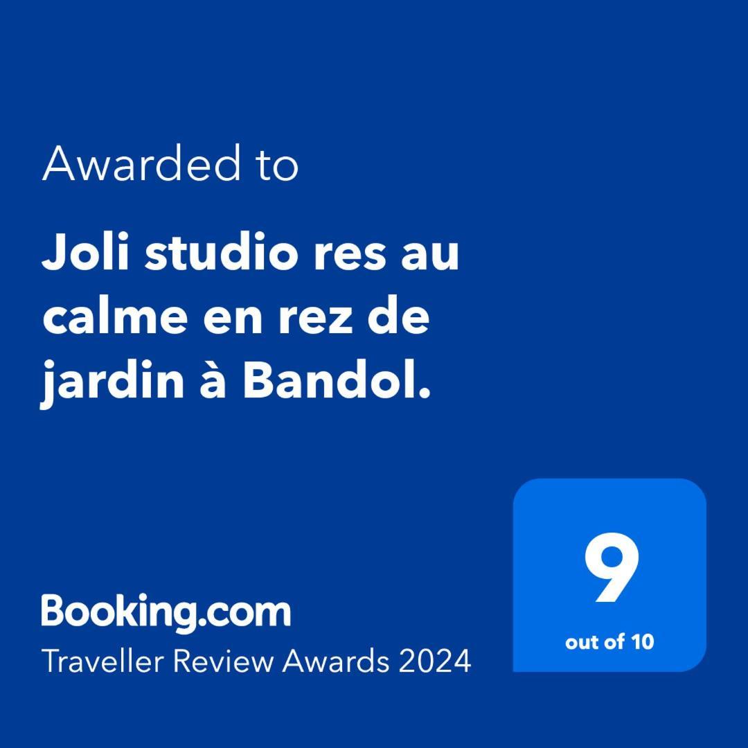 Joli studio res au calme en rez de jardin à Bandol. Esterno foto